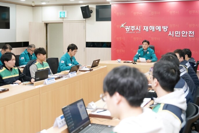 광주시, 주말 대설 예보에 따라 전면...