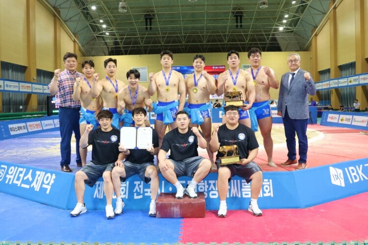 증평군청 인삼씨름단, 전국 최강 저력...
